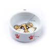 Impression de fond de bol Motif de chien mignon Bol pour chien Bol en porcelaine pour chien Produits pour animaux de compagnie Bol pour chien Bol pour chien