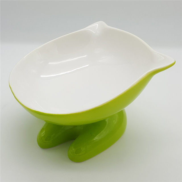Avec support de pied haut bol pour chat rouge rose jaune bleu vert bol pour chat en céramique et bol pour chien mangeoire pour animaux de compagnie en céramique