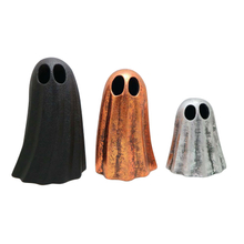 Figurines fantômes miniatures d'Halloween Ensemble de 3 décorations d'étagère de manteau de cheminée Halloween Table Halloween