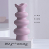 Pink, bleu, noir, blanc, conception de style fleur à trois couches