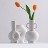 Créativité et style d'innovation Design en porcelaine vase maison décorations de bureau à sable blanc les granules de sable vase en céramique