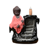 Cône d'encens cascade en céramique rouge Little Buddha backflow brûleur d'encens