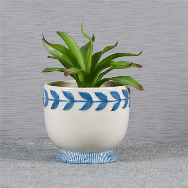 Accueil Balcon Décoration De Table Jardinière Pot Expression Faciale En Céramique Plante Pot De Fleurs