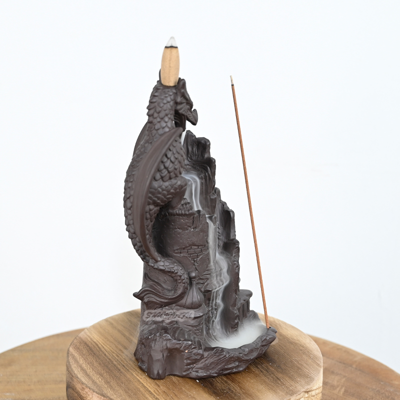 Waterfall Backflow Encense Cône Nouveau Style Dragon Backflow Incens Burner