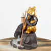 Céramique Ganesha est assis sur la cascade de l'éléphant Breakflow Breakflow Breakflow Encense Breakflow Breakflow