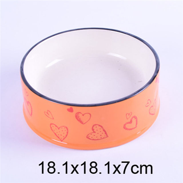 Bol pour chien en céramique à usage exclusif Bella en céramique rose