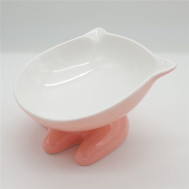 Avec support de pied haut bol pour chat rouge rose jaune bleu vert bol pour chat en céramique et bol pour chien mangeoire pour animaux de compagnie en céramique
