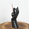 Ceramics Black Encens Stick Holder Buddha's Hand Style Design