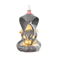 Décoration de la maison Ganesha Statue en céramique cascade Back Flow Encens Burner 