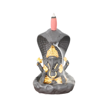 Ganesha Statue en céramique cascade de montage de montage 