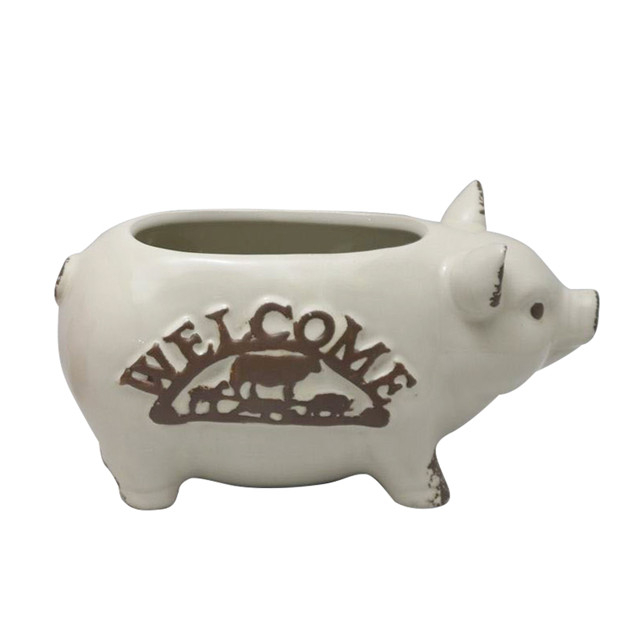 pot de fleurs en céramique design style cochon