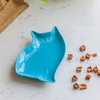 Bol pour chien en céramique bleue