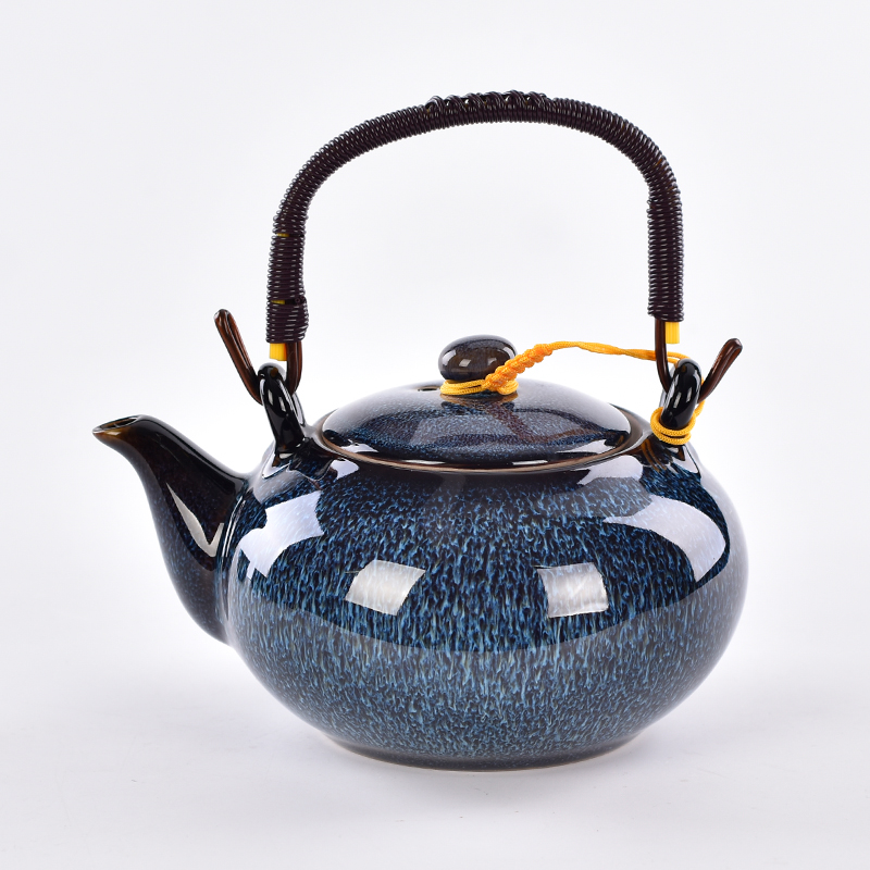 Ensemble de thé bleu en céramique de vente directe d'entreprises de production