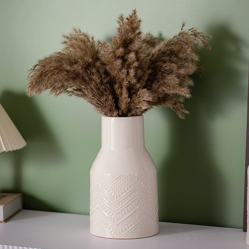 Vase en céramique décoration d'ameublement de maison de fleur arrangement conteneur décoration de salon