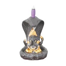 Ganesha et Style Style State Style Design en céramique cascade Back Flow Encens Burner