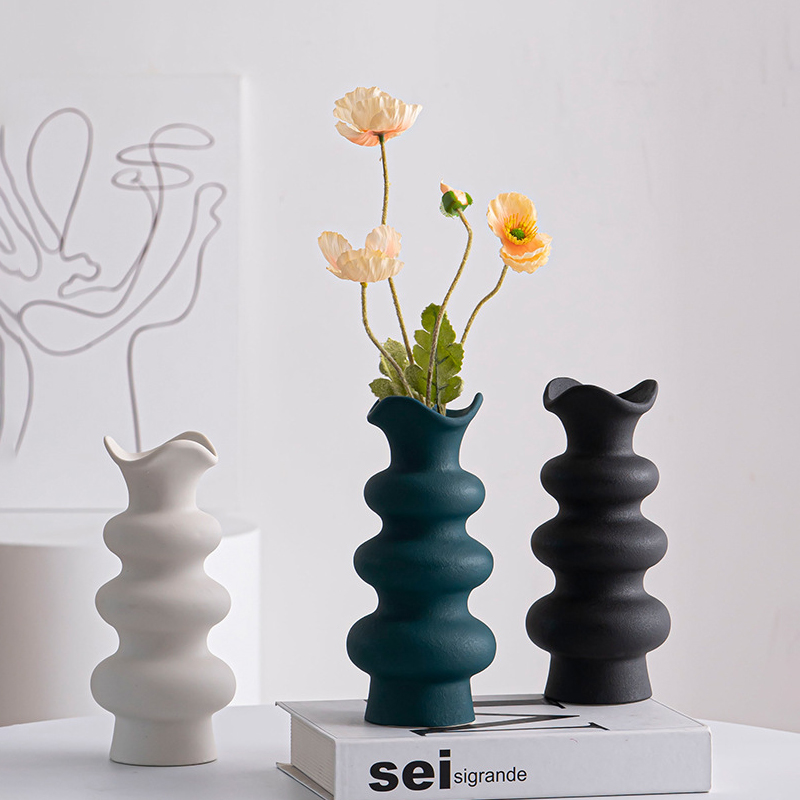 Pink, bleu, noir, blanc, conception de style fleur à trois couches