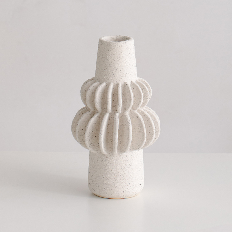 Vases en céramique pour décoration spatiale de la chambre