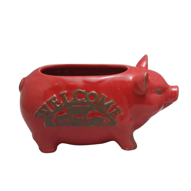 pot de fleurs en céramique design style cochon