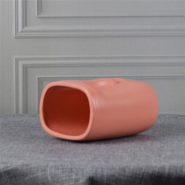 Décoration à la maison visages abstraits vases décoratifs vase en céramique de visage