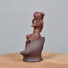 Statue Beauté Assise Sur Conque Femme Déesse En Céramique Brûleur D'encens À Refoulement