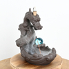 Braveur d'encens de reflux de dragon en céramique Céramique Dragon Waterfall Flow Burner Burner Production Fournisseur