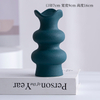 Conteneur de décoration de bureau pour arrangement de fleurs Vase en porcelaine en céramique