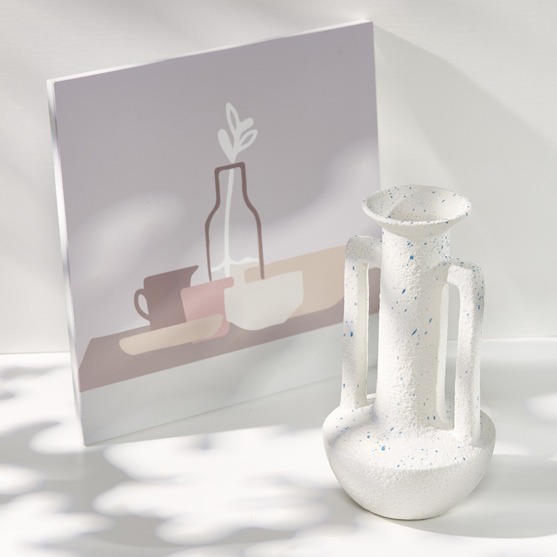 Décoration de la maison Vase en céramique blanche