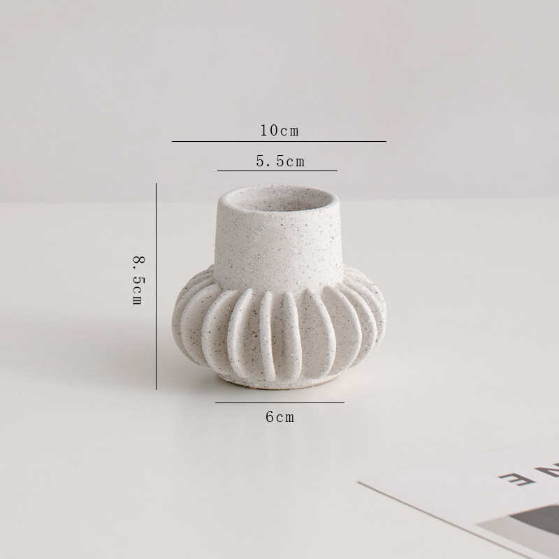 Vases en céramique pour décoration spatiale de la chambre