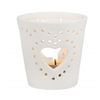 Tasse à bougie en céramique coeur creux