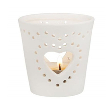 Tasse à bougie en céramique coeur creux