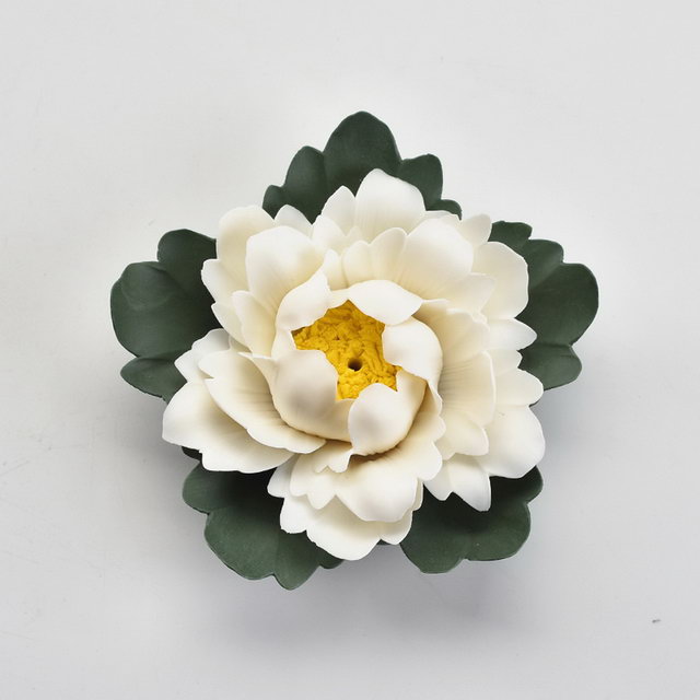 Style à la mode décor à la maison personnalisé fleur design porte-encens porte-encens en céramique