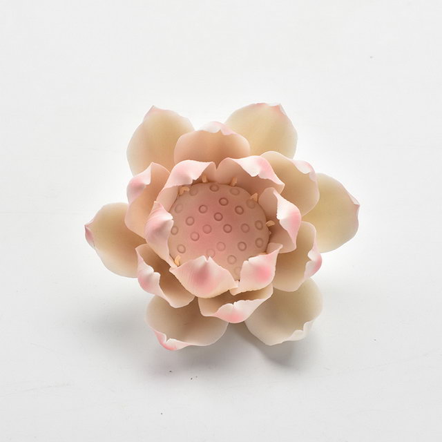 Personnalisé accepter décor à la maison personnalisé fleur design porte-encens porte-encens en céramique