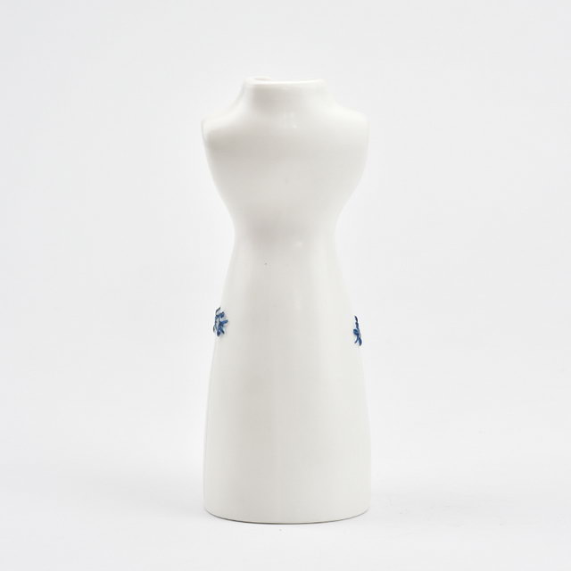 OEM Pure peinture à la main moderne femme caractéristique décor à la maison décoration fleur porcelaine vase de mariage en céramique
