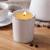 Phnom Penh White Cup Body Bougie en céramique