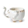 avec motif doré Coupe bougie miniature bébé éléphant en céramique