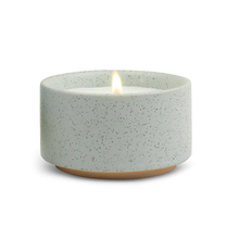 Bougie en céramique bleu gris brun