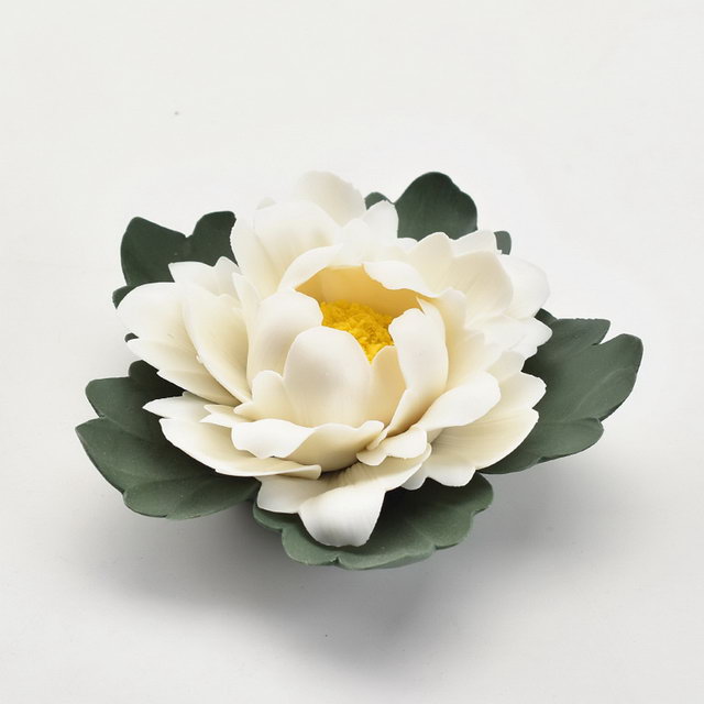 Beau Style décor à la maison décoration de mariage porcelaine fleur Figurine Statue fleur en céramique