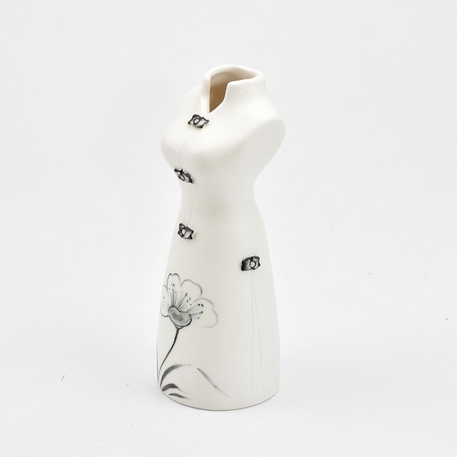 À la mode Pure peinture à la main femme chinoise caractéristique décor à la maison décoration fleur porcelaine moderne en céramique vase de mariage