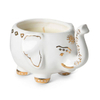 avec motif doré Coupe bougie miniature bébé éléphant en céramique