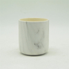 Tasse à bougie émaillée en marbre céramique