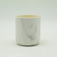 Tasse à bougie émaillée en marbre céramique