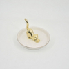 Or Milu cerf Design décor à la maison cadeau bijoux présentoir plateau cadeau de mariage porte-bague en céramique plateau de bibelot personnalisé