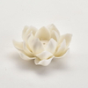 Couleur blanche décor à la maison personnalisé fleur design porte-encens porte-encens en céramique