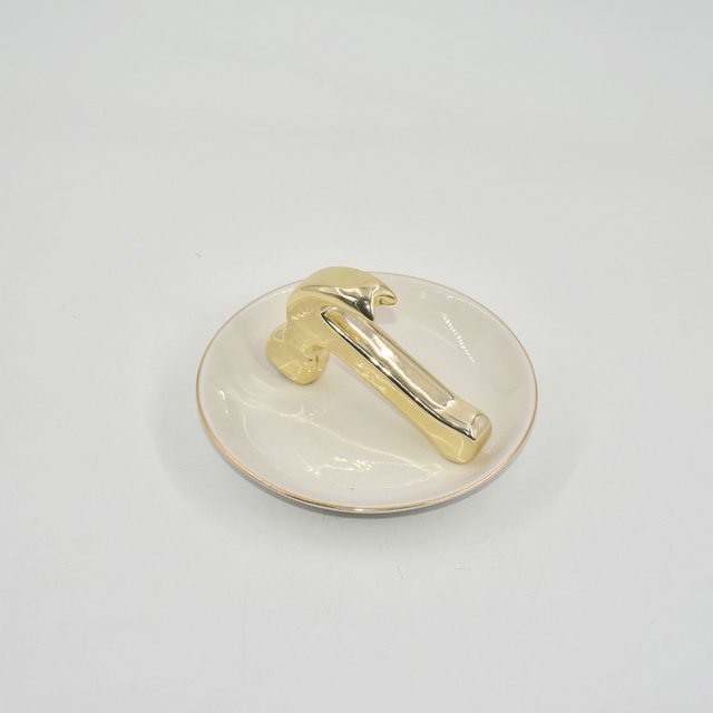 Style à la mode décor à la maison cadeau bijoux plateau d'affichage cadeau de mariage porte-bague en céramique plateau de bibelot personnalisé