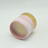 Bougie en céramique design moucheté rose et or plaqué rose
