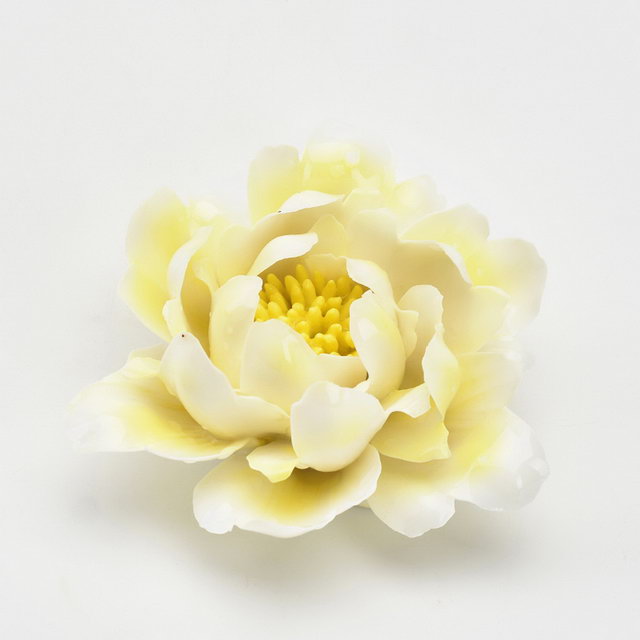 Cadeau promotionnel décor à la maison décoration de mariage en céramique fleur Figurine Statue porcelaine fleur