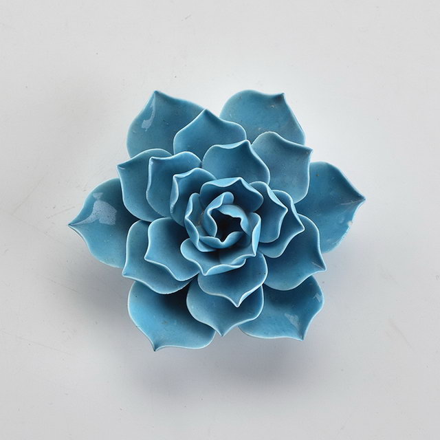 Rose Rose Fleur Style Décor À La Maison De Mariage Décoration Porcelaine Fleur Figurine Statue En Céramique Fleur