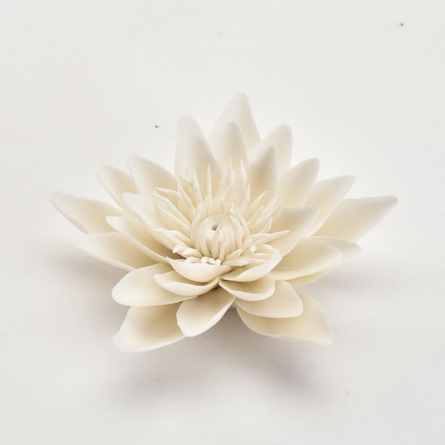 Couleur blanche décor à la maison personnalisé fleur design porte-encens porte-encens en céramique