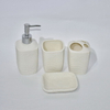 Coffret cadeau promotionnel Quatre accessoires sanitaires de salle de bain Accessoires de salle de bain Ensemble de salle de bain en céramique