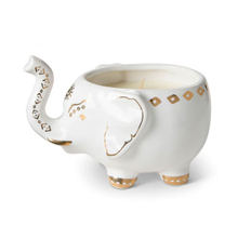 avec motif doré Coupe bougie miniature bébé éléphant en céramique